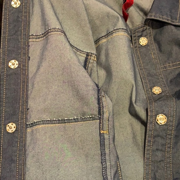 BCBGMAXAZRIA Jeans Chambray Cropped Jacket - Picture 6 of 6